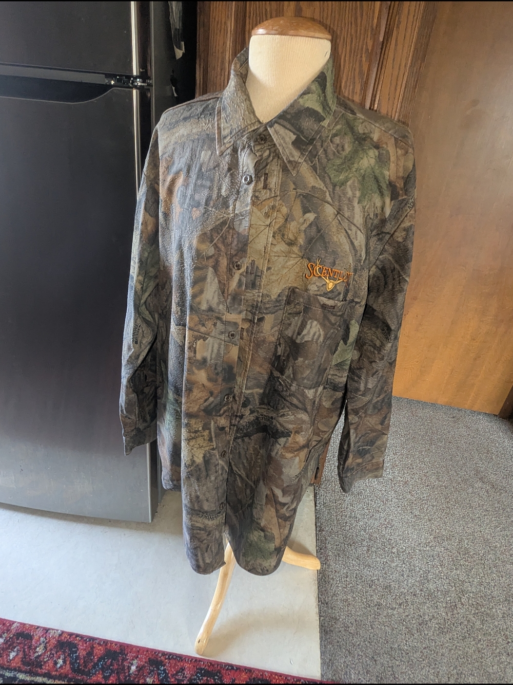 ScentLok Men's Long-Sleeve Camo Field Shirt - Green/Brown
